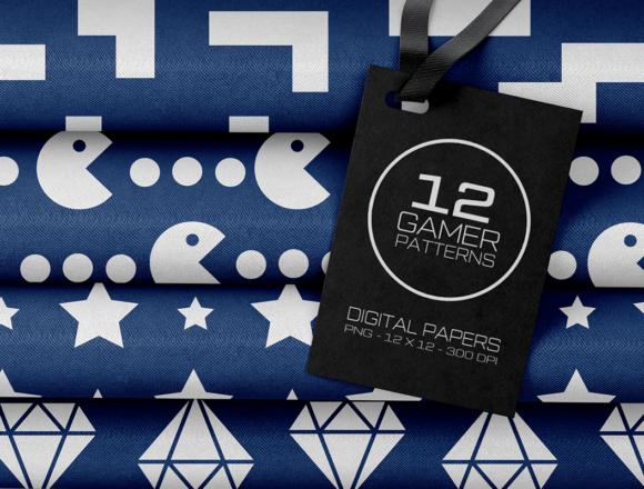 Blue Gamer Digital Papers: A Creative Asset for Digital Design