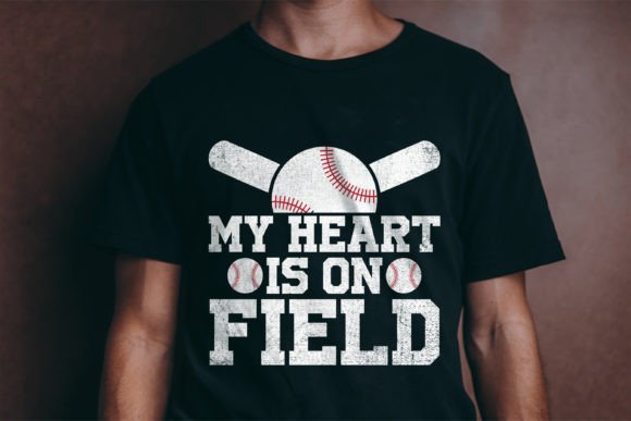 Evaluating My Heart is on Field Baseball SVG
