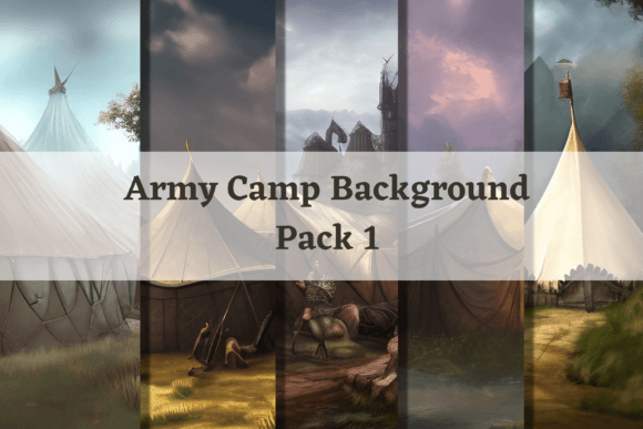 Fantasy Background Army Camp Pack 1: A Strategic Resource for Creative Projects