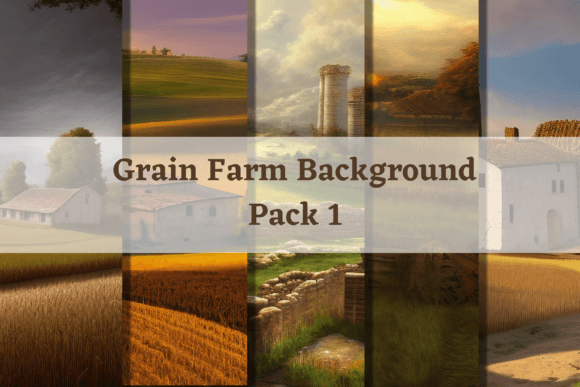 Fantasy Backgrounds Grain Farms Pack 1 for Creators
