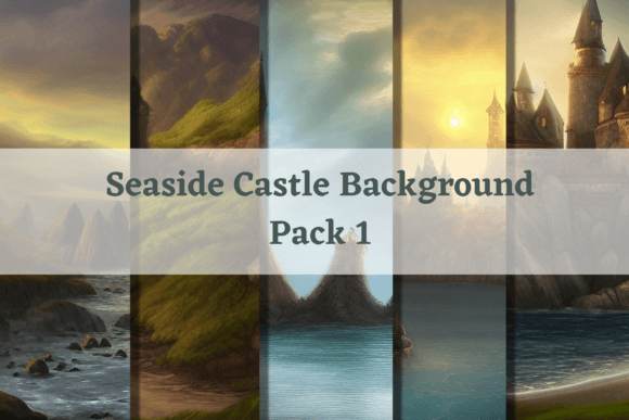 Fantasy Seaside Castle Images for Creative Projects