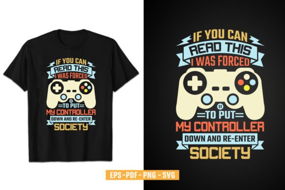 Gamer T-Shirt Design Vector Graphics: Unleash Your Creativity
