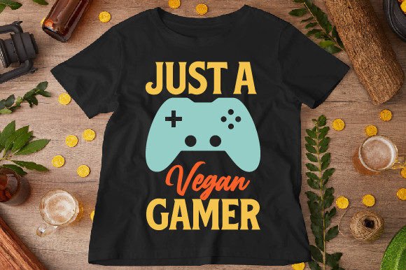 Just a Vegan Gamer: Statement Design for Your Merchandise