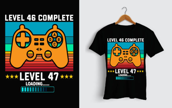Level 46 Gamer Birthday T-Shirt Design: A Celebration of Milestones
