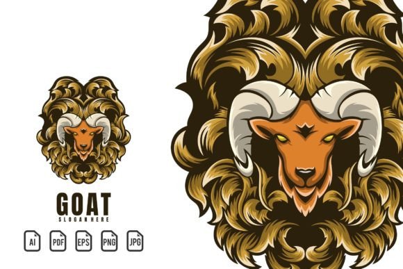 The Power of a Vintage Goat Head Illustration for Your Brand
