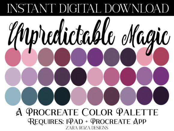 The Unpredictable Magic Procreate Palette: Where Mystical Aesthetics Meet Digital Creation