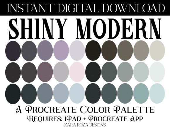 Unlock a World of Color with the Shiny Modern Procreate Color Palette