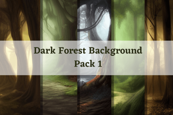 Unlocking Creativity: The Fantasy Background Dark Forest Pack 1
